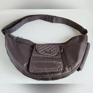 Lug Boomerang Quilted Sling Bag Travel  Taupe